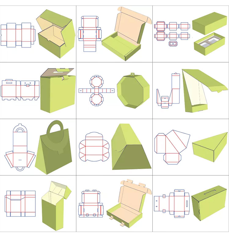 折叠盒盒型介绍